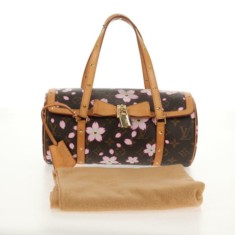 【日本直送】路易威登 Monogram Cherry Blossom Papillon GM 手袋 M92009 LV Auth 142304A-11
