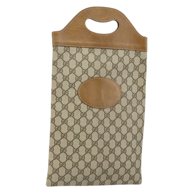 【日本直送】GUCCI GG Supreme 手提包 PVC 皮革 復古米色 正品 146840-0