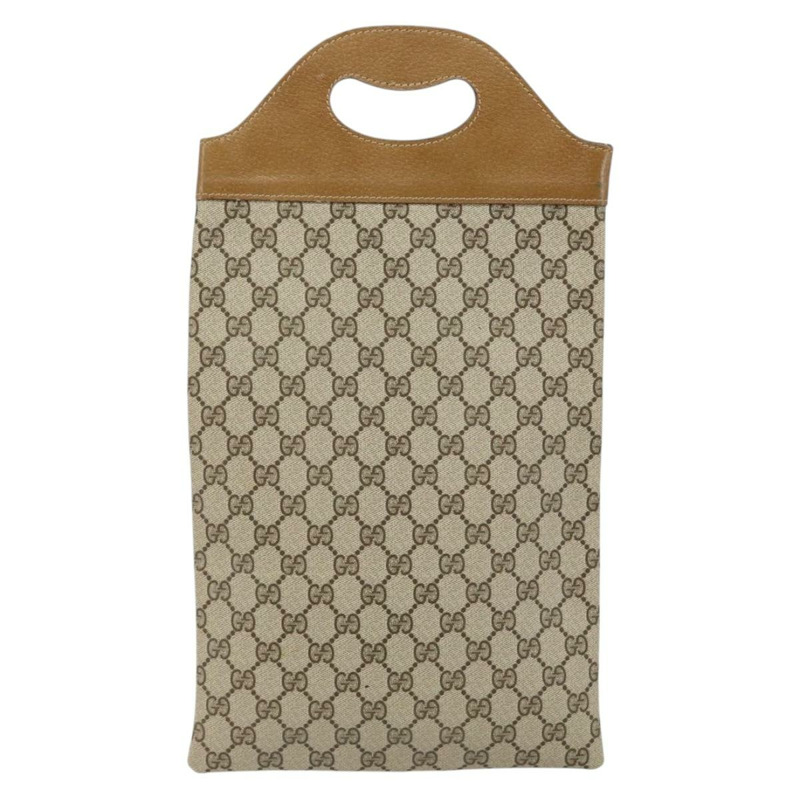 【日本直送】GUCCI GG Supreme 手提包 PVC 皮革 復古米色 正品 146840-1