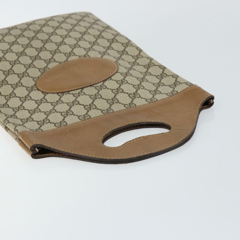 【日本直送】GUCCI GG Supreme 手提包 PVC 皮革 復古米色 正品 146840-5