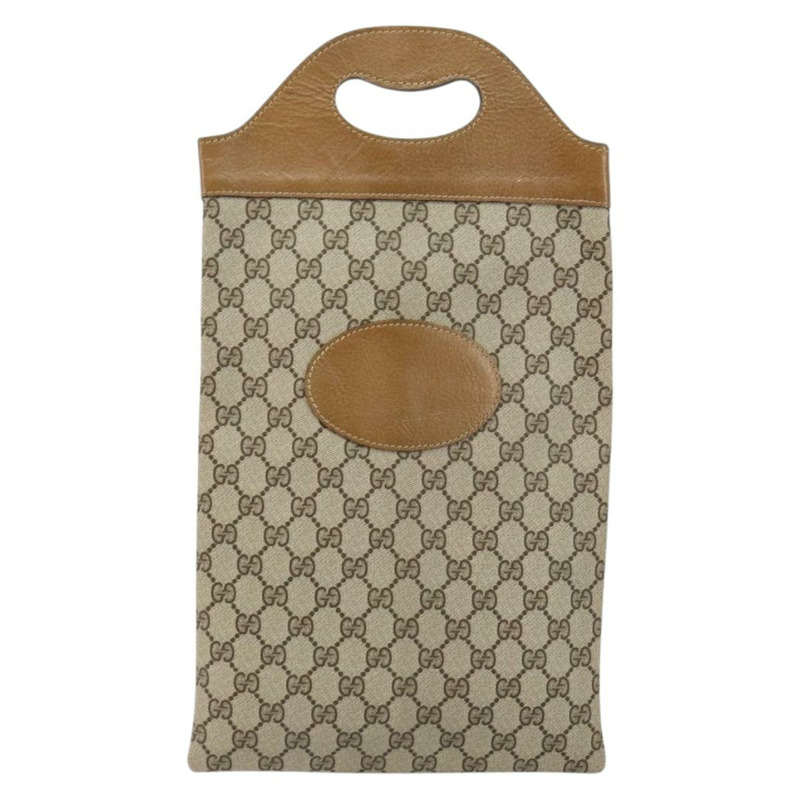 【日本直送】GUCCI GG Supreme 手提包 PVC 皮革 復古米色 正品 146840-12