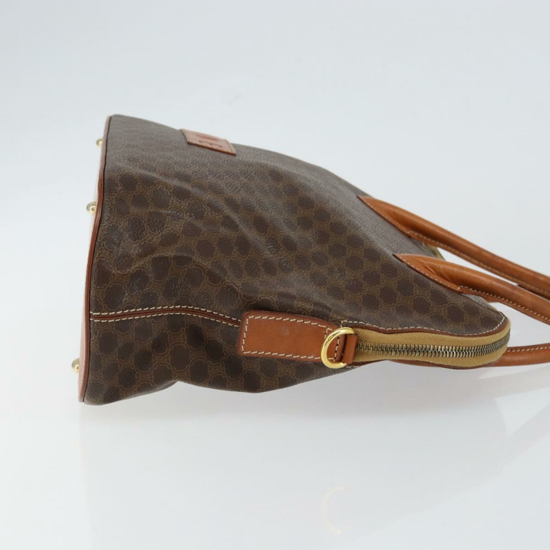 【日本直送】CELINE Macadam帆布手提包 PVC皮革 棕色 金色 正品 146628-2