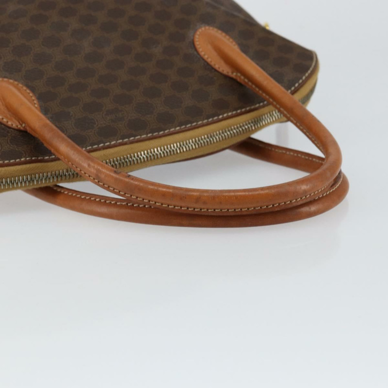 【日本直送】CELINE Macadam帆布手提包 PVC皮革 棕色 金色 正品 146628-6