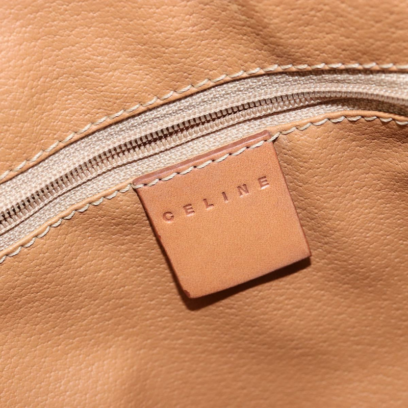 【日本直送】CELINE Macadam帆布手提包 PVC皮革 棕色 金色 正品 146628-17