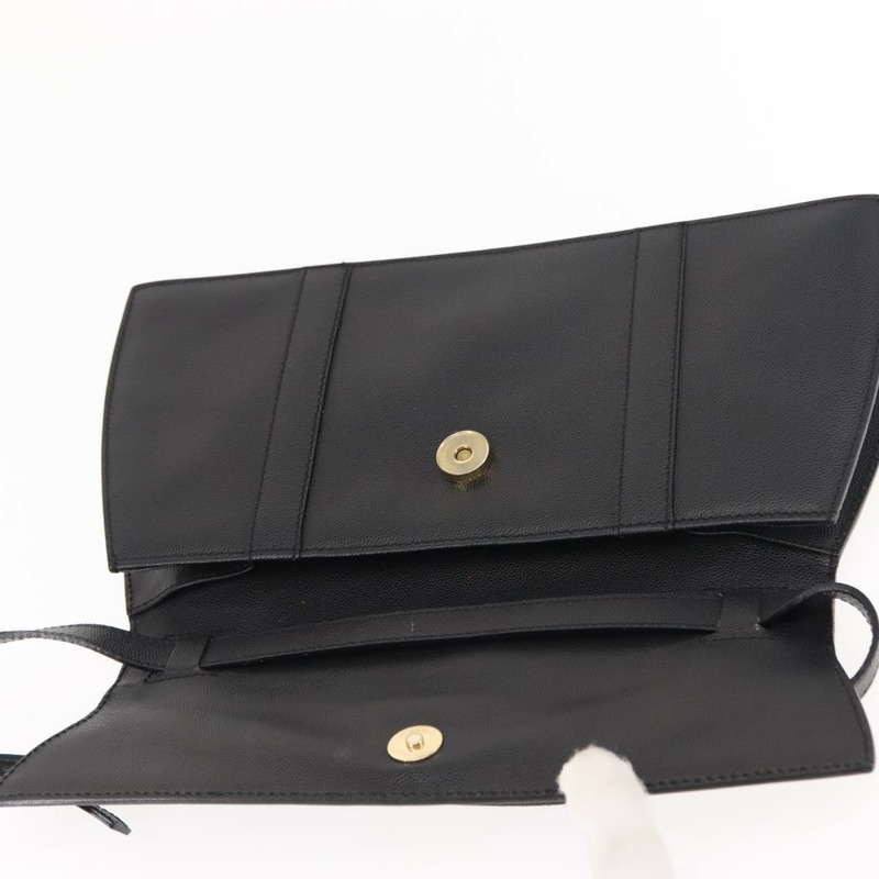 【日本直送】CELINE 黑色金色皮革肩背包 正品 146685-17