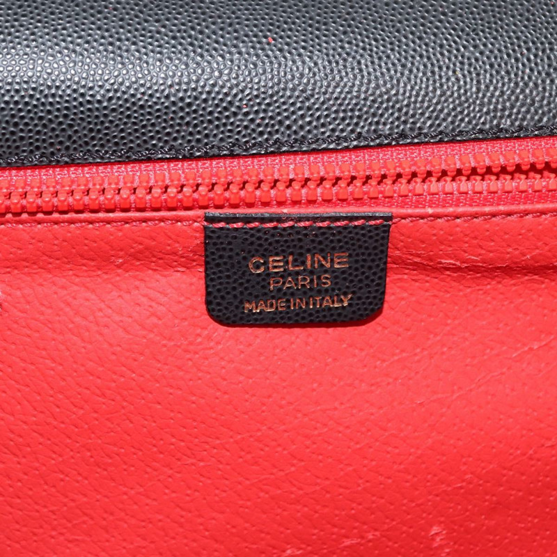 【日本直送】CELINE 黑色金色皮革肩背包 正品 146685-18