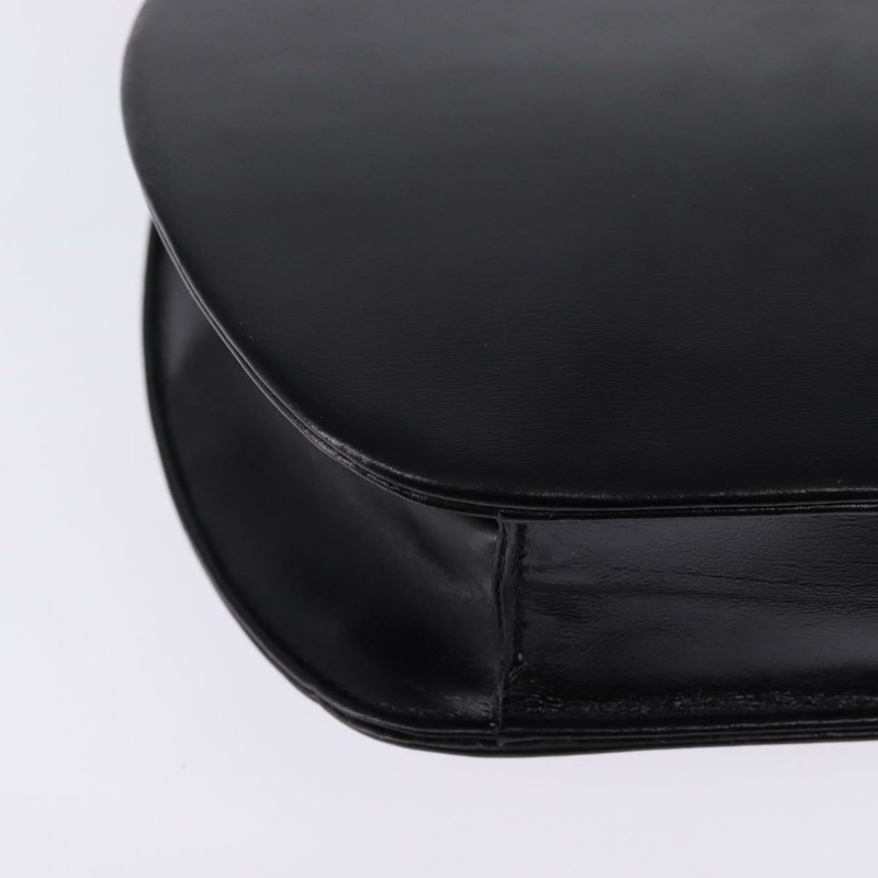 【日本直送】Christian Dior 黑色金色皮革肩背包,正品編號 146644-14