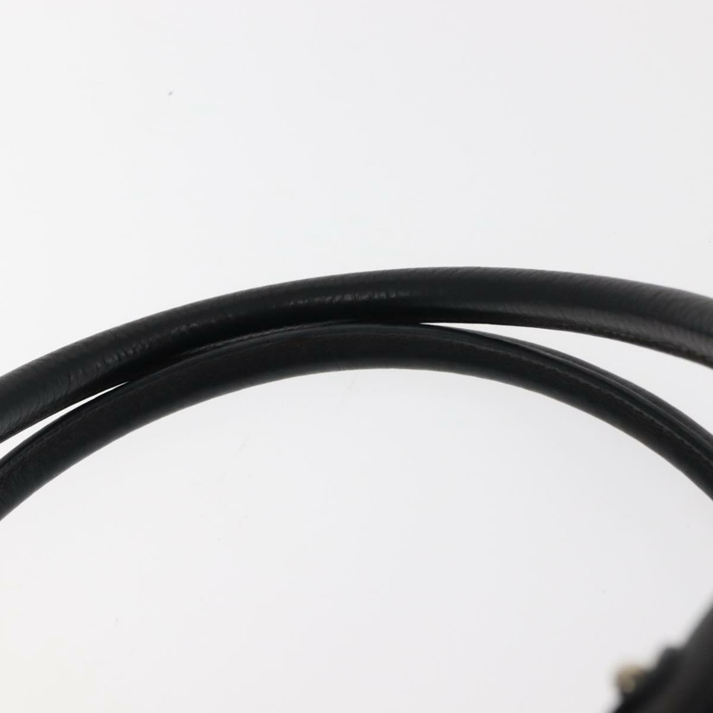 【日本直送】Salvatore Ferragamo Gancini 單肩包,黑色銀色皮革,正品編號 146635-7