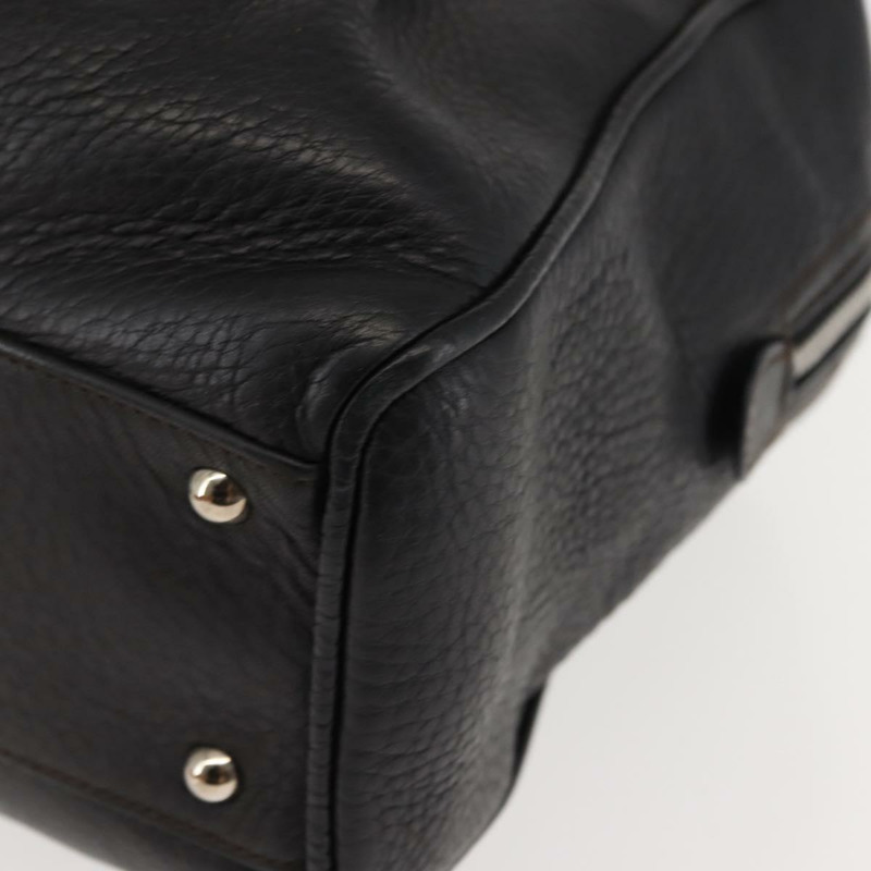 【日本直送】Salvatore Ferragamo Gancini 單肩包,黑色銀色皮革,正品編號 146635-13