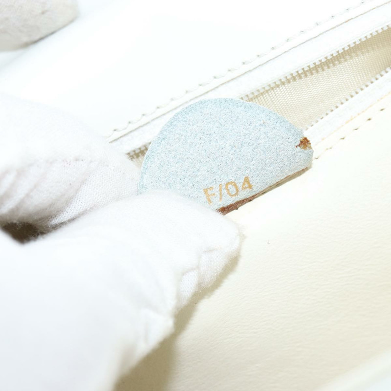 【日本直送】CELINE 手提包 皮革 白色 金色 正品 146638-11