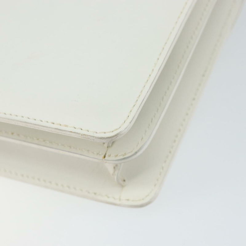 【日本直送】CELINE 手提包 皮革 白色 金色 正品 146638-14