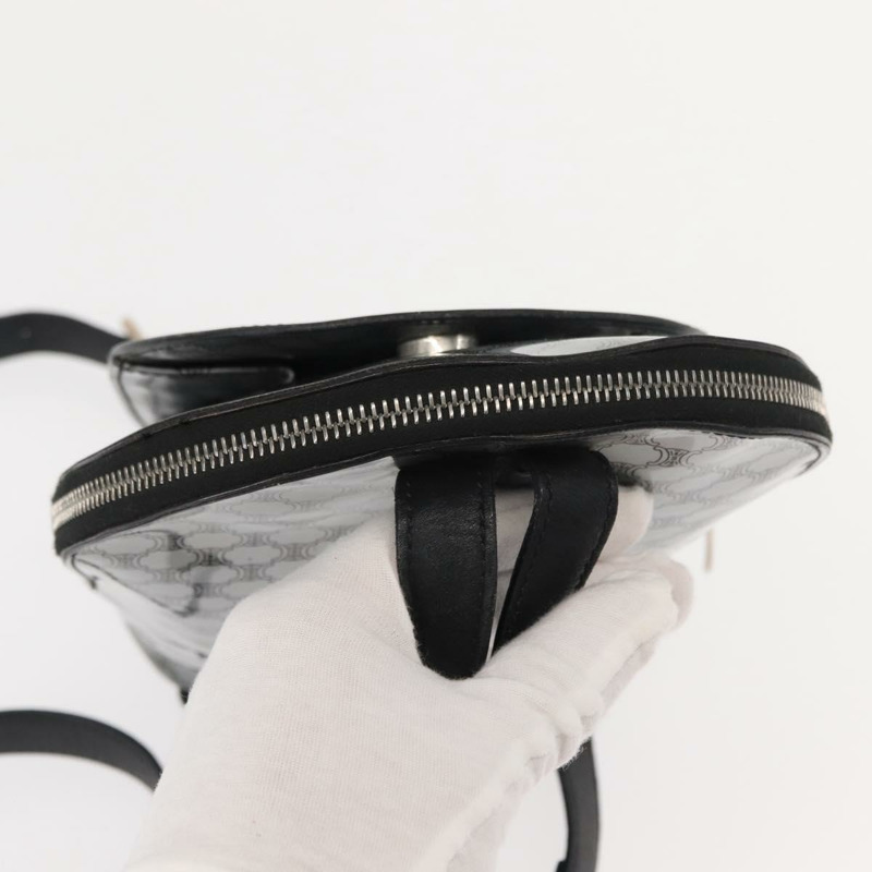 【日本直送】CELINE Macadam帆布雙肩包 銀色 Auth 146658-5