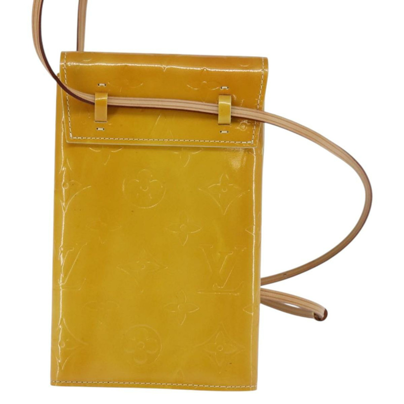 【日本直送】路易威登 Monogram Vernis Walker 錢包 亮黃色 M91074 LV Auth ep10966-1