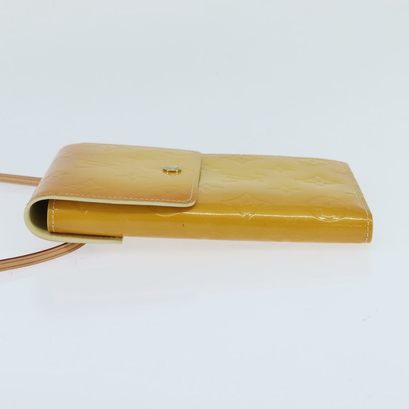 【日本直送】路易威登 Monogram Vernis Walker 錢包 亮黃色 M91074 LV Auth ep10966-2