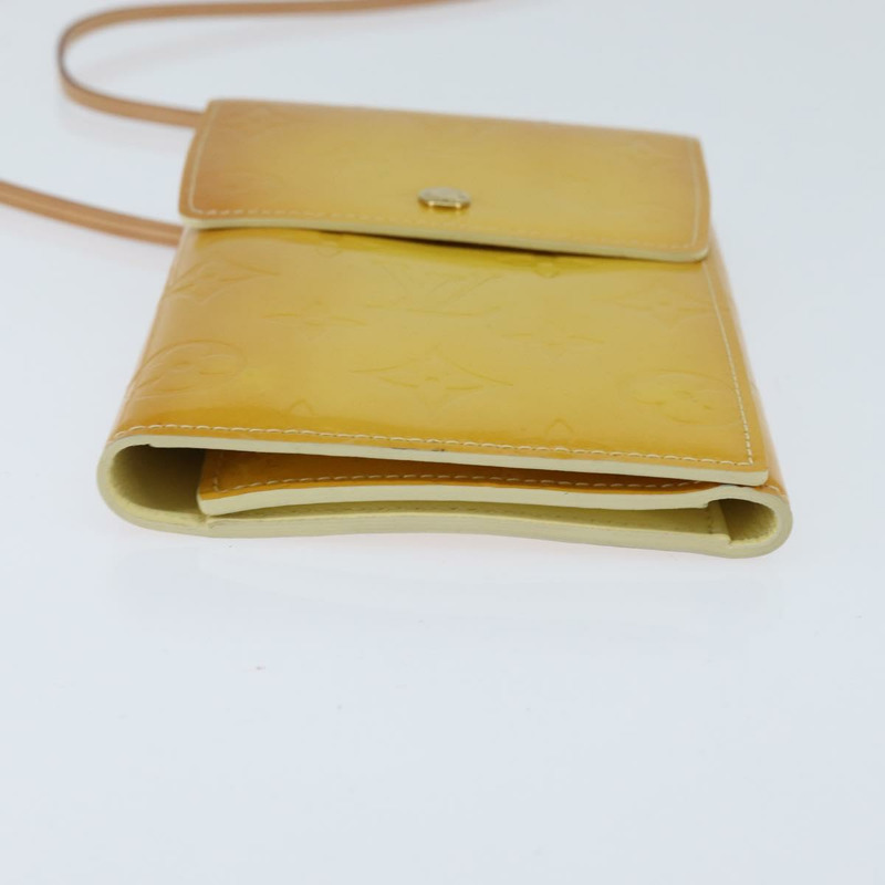 【日本直送】路易威登 Monogram Vernis Walker 錢包 亮黃色 M91074 LV Auth ep10966-4