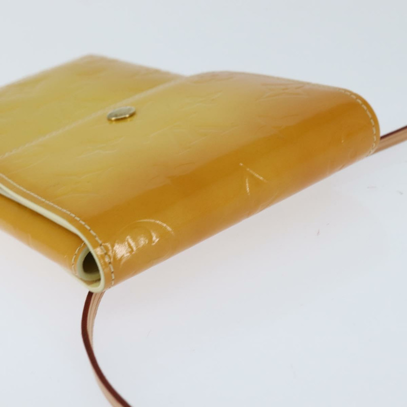 【日本直送】路易威登 Monogram Vernis Walker 錢包 亮黃色 M91074 LV Auth ep10966-5