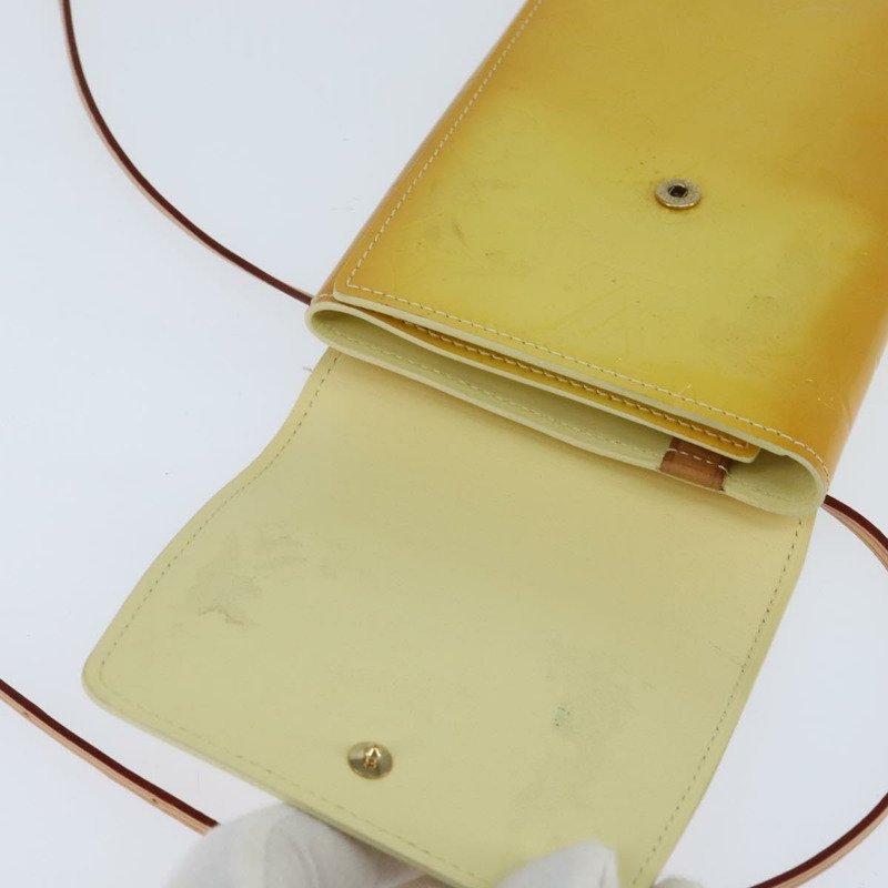 【日本直送】路易威登 Monogram Vernis Walker 錢包 亮黃色 M91074 LV Auth ep10966-8