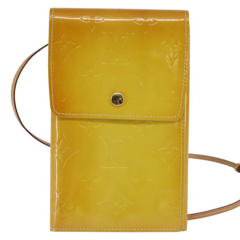【日本直送】路易威登 Monogram Vernis Walker 錢包 亮黃色 M91074 LV Auth ep10966-12