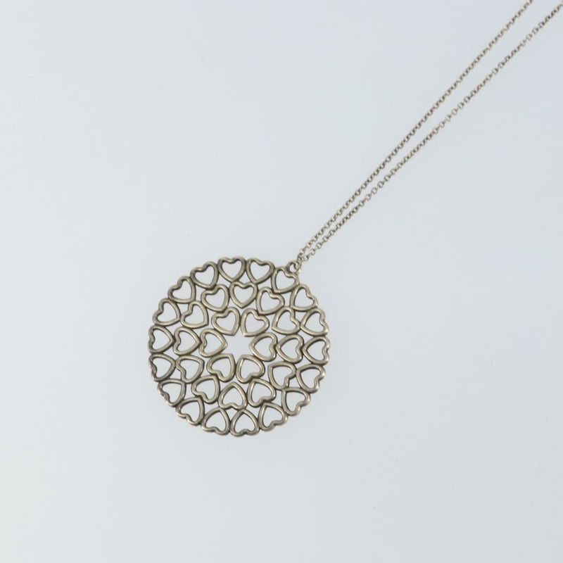 【日本直送】蒂芬妮 (TIFFANY&Co.) 愛心皇冠吊墜項鍊 925 純銀 Auth SW1644-2