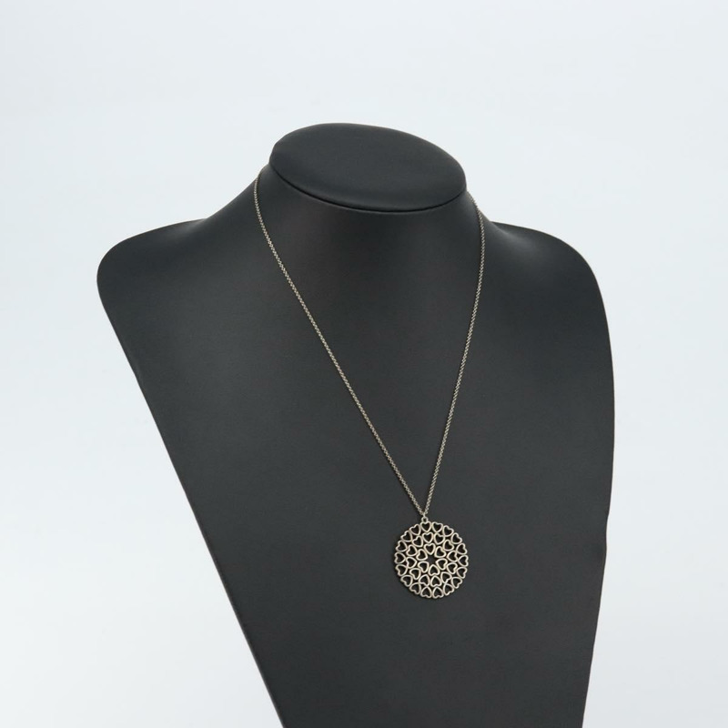 【日本直送】蒂芬妮 (TIFFANY&Co.) 愛心皇冠吊墜項鍊 925 純銀 Auth SW1644-12