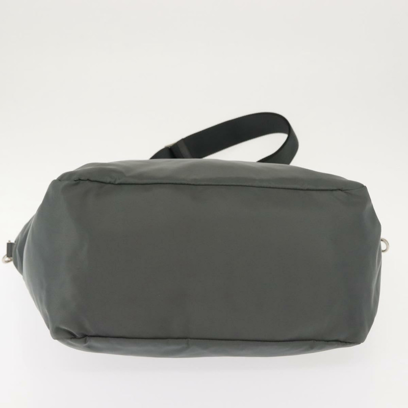 【日本直送】PRADA 尼龍雙肩托特包 卡其色 銀色 正品 146790-4