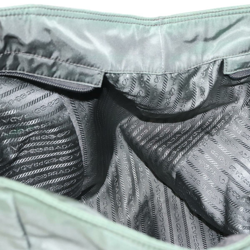 【日本直送】PRADA 尼龍雙肩托特包 卡其色 銀色 正品 146790-22