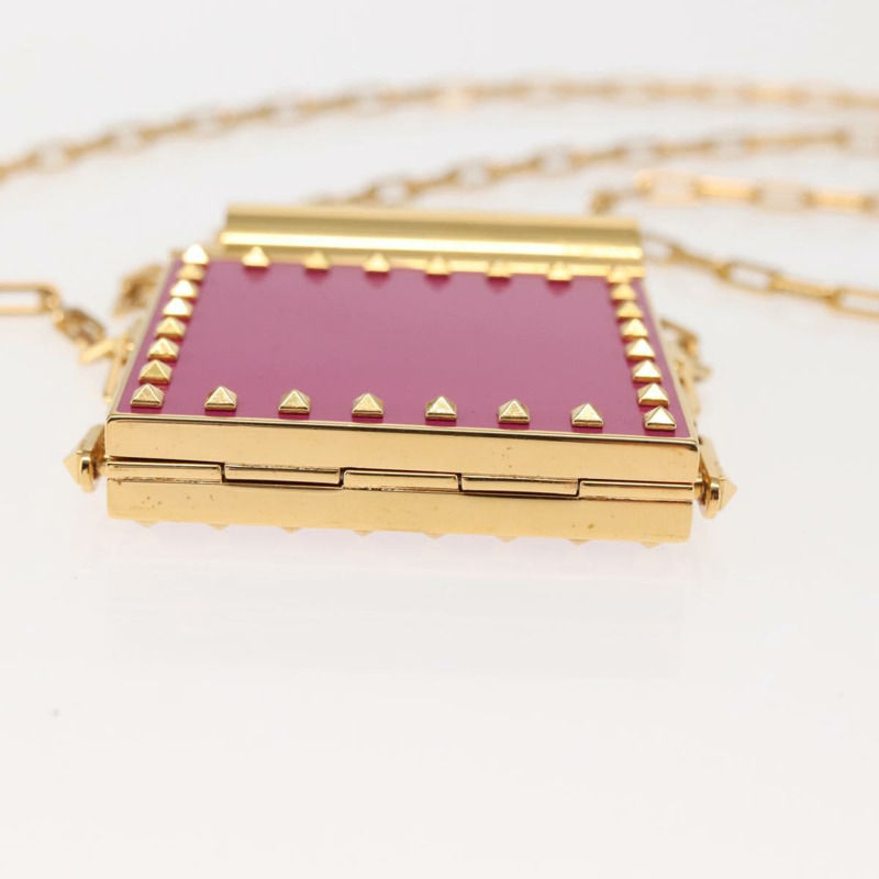 【日本直送】華倫天奴 (VALENTINO) 口紅收納化妝包 金屬粉色 正品 BA6885-4