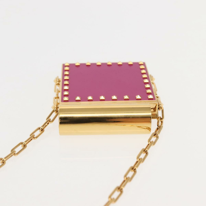 【日本直送】華倫天奴 (VALENTINO) 口紅收納化妝包 金屬粉色 正品 BA6885-5