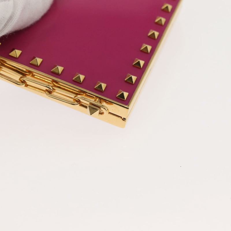 【日本直送】華倫天奴 (VALENTINO) 口紅收納化妝包 金屬粉色 正品 BA6885-14