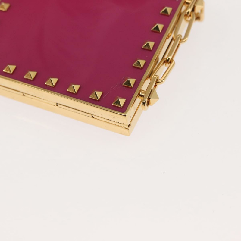 【日本直送】華倫天奴 (VALENTINO) 口紅收納化妝包 金屬粉色 正品 BA6885-15