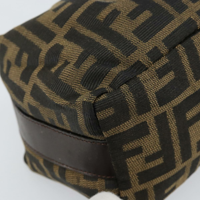【日本直送】FENDI Zucca帆布化妝包 黑色棕色 正品 ar13759-13
