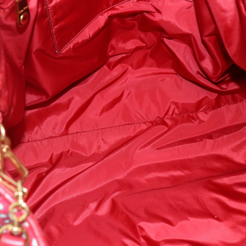 【日本直送】Miu Miu Matelasse 手袋 帆布 2way 紅金 Auth yk19675-10