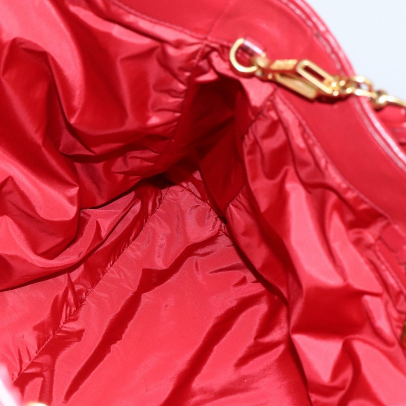 【日本直送】Miu Miu Matelasse 手袋 帆布 2way 紅金 Auth yk19675-20