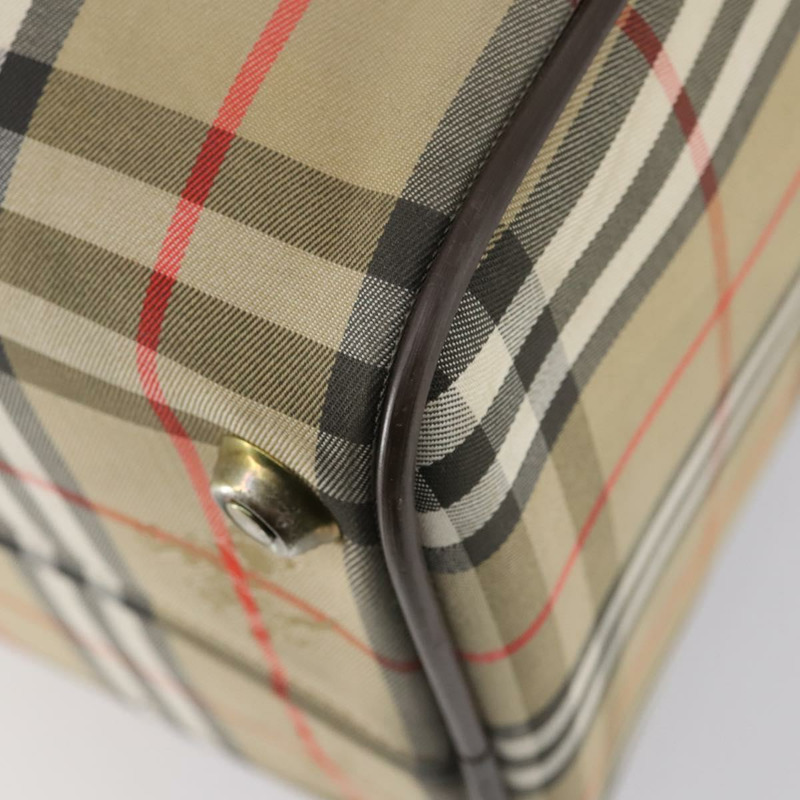 【日本直送】Burberrys Nova 格紋波士頓包帆布米色金色正品 yk19664-14