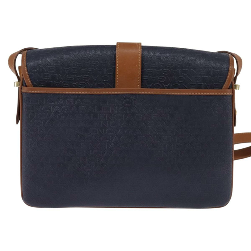 【日本直送】BALENCIAGA 單肩包 PVC 海軍藍 金色 正品 146719-1