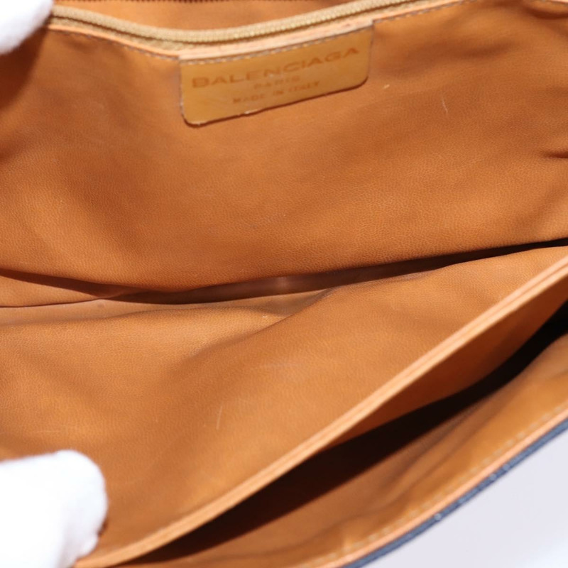 【日本直送】BALENCIAGA 單肩包 PVC 海軍藍 金色 正品 146719-11