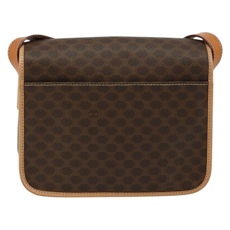 【日本直送】CELINE Macadam帆布肩背包 PVC棕色金色 正品 146784-1