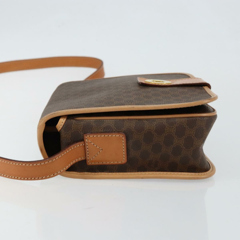 【日本直送】CELINE Macadam帆布肩背包 PVC棕色金色 正品 146784-3
