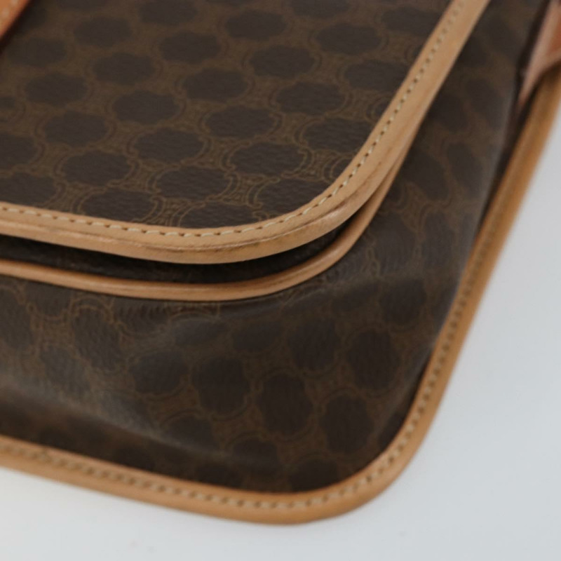 【日本直送】CELINE Macadam帆布肩背包 PVC棕色金色 正品 146784-8