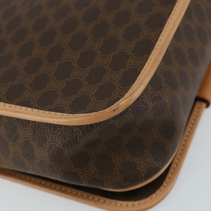 【日本直送】CELINE Macadam帆布肩背包 PVC棕色金色 正品 146784-15