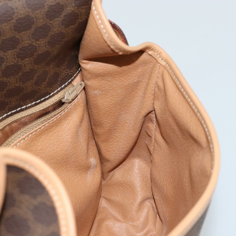 【日本直送】CELINE Macadam帆布肩背包 PVC棕色金色 正品 146784-17