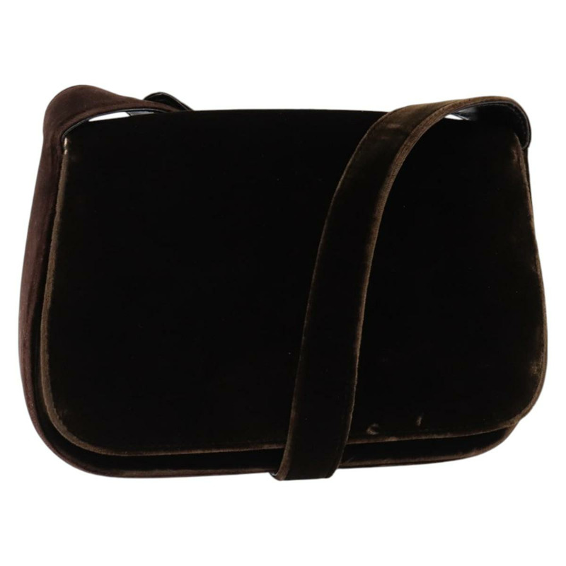 【日本直送】PRADA 棕色絲絨單肩包 正品 146720-0