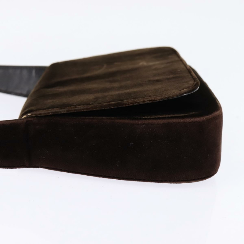 【日本直送】PRADA 棕色絲絨單肩包 正品 146720-2