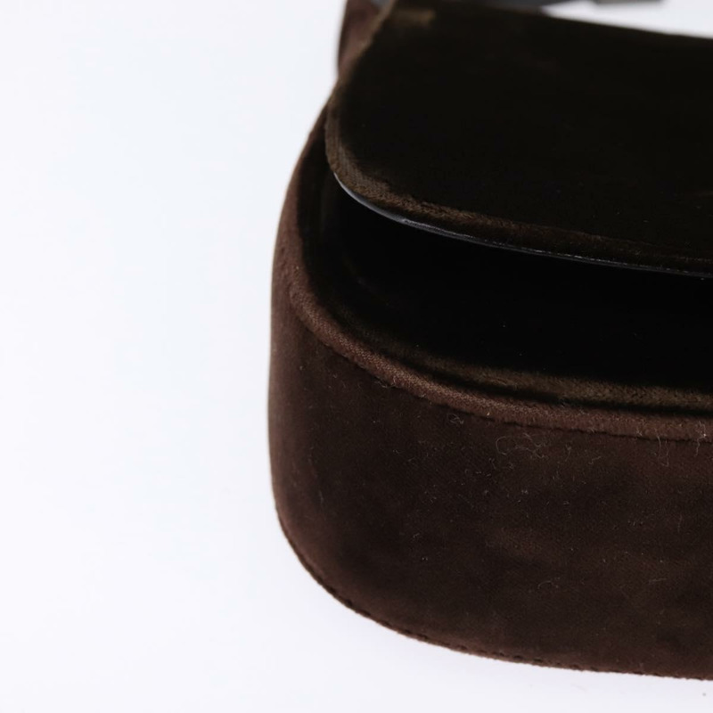 【日本直送】PRADA 棕色絲絨單肩包 正品 146720-7