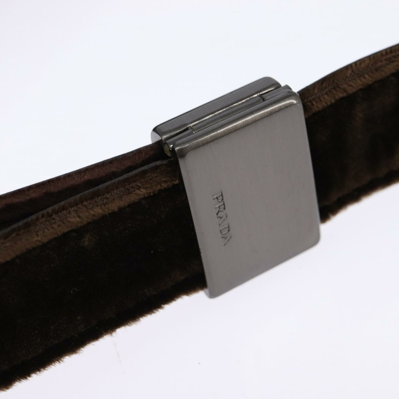 【日本直送】PRADA 棕色絲絨單肩包 正品 146720-9
