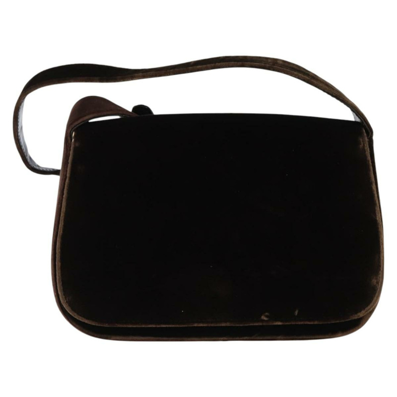 【日本直送】PRADA 棕色絲絨單肩包 正品 146720-12