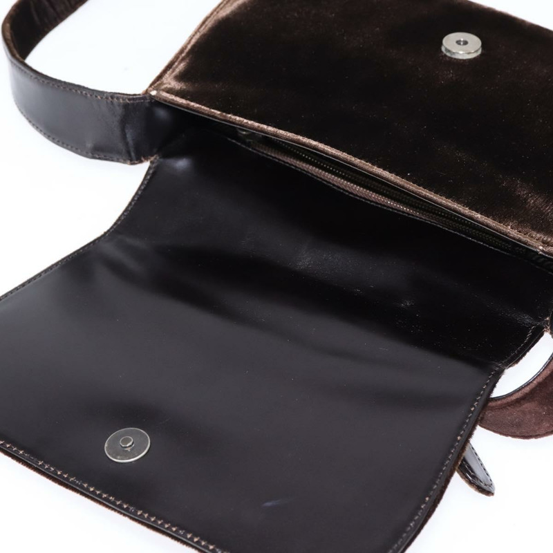 【日本直送】PRADA 棕色絲絨單肩包 正品 146720-17