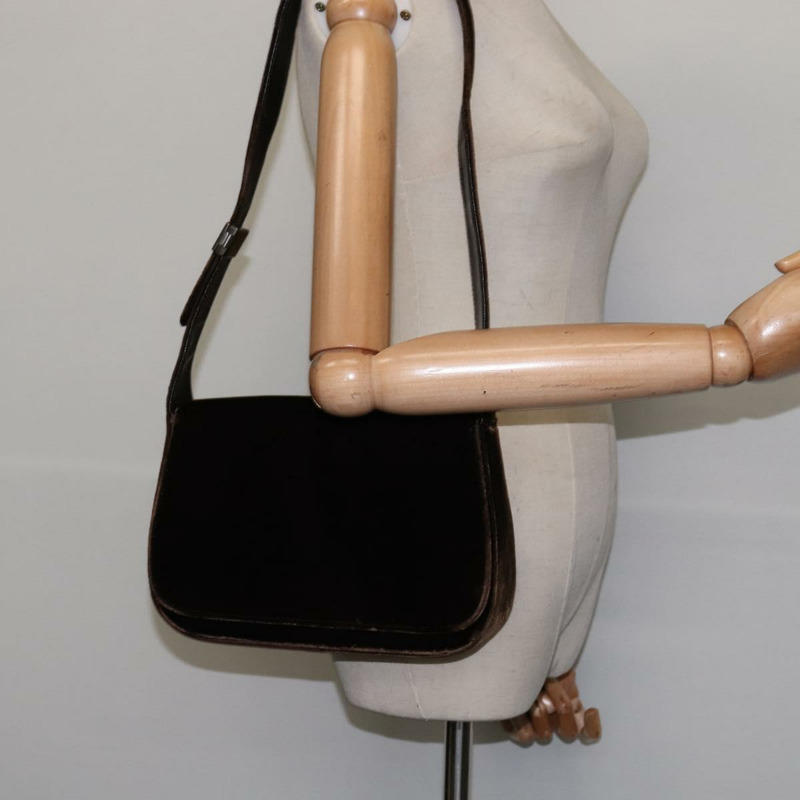 【日本直送】PRADA 棕色絲絨單肩包 正品 146720-22