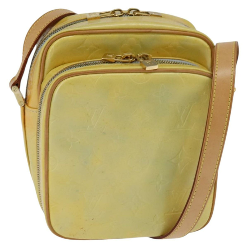 【日本直送】路易威登 Monogram Vernis Wooster 肩背包 灰色 M91036 LV Auth 146779-0