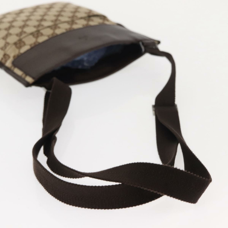 【日本直送】GUCCI GG帆布肩背包 米色 銀色 27639 正品 147682-6